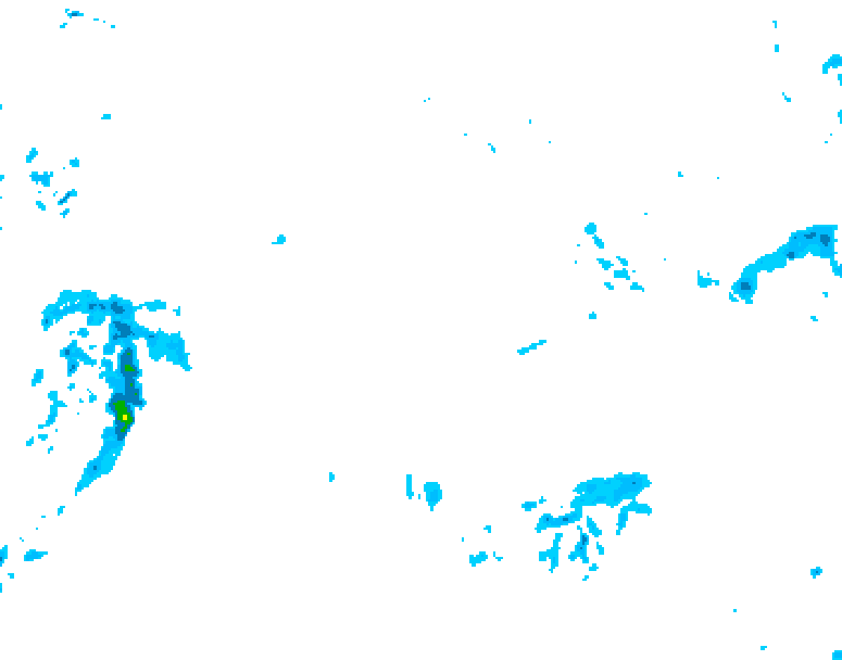 GDPS precipitation 180 hour forecast chart for Canada based on 2025/11/02 1200Z data