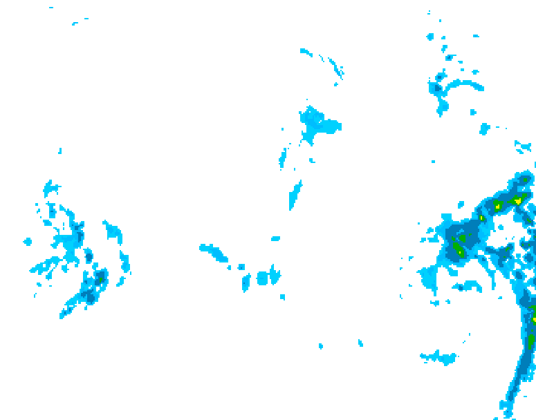 GDPS precipitation 234 hour forecast chart for Canada based on 2025/11/02 1200Z data