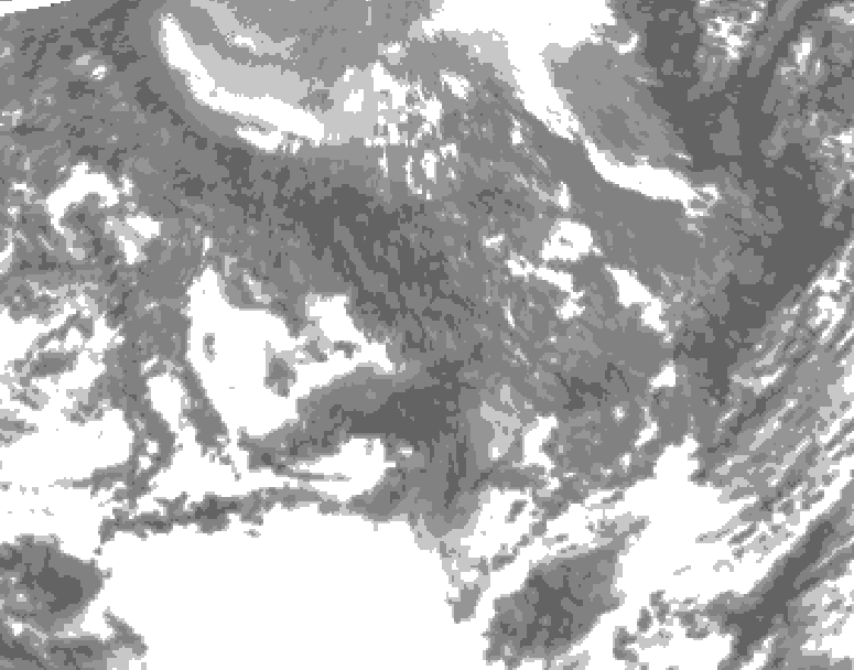 GDPS total cloud 012 hour forecast chart for Canada based on 2025/11/02 0000Z data