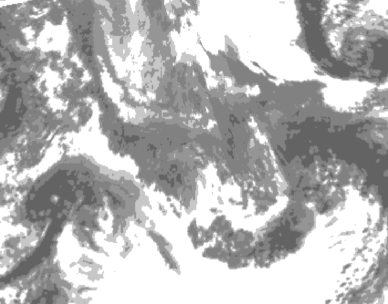 GDPS total cloud 186 hour forecast chart for Canada based on 2025/11/02 0000Z data