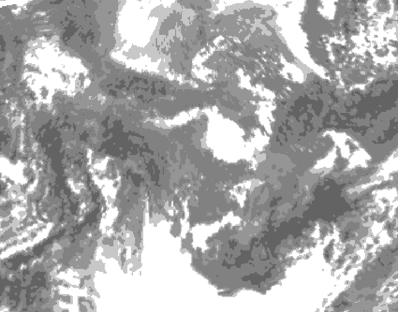 GDPS total cloud 198 hour forecast chart for Canada based on 2025/11/02 1200Z data