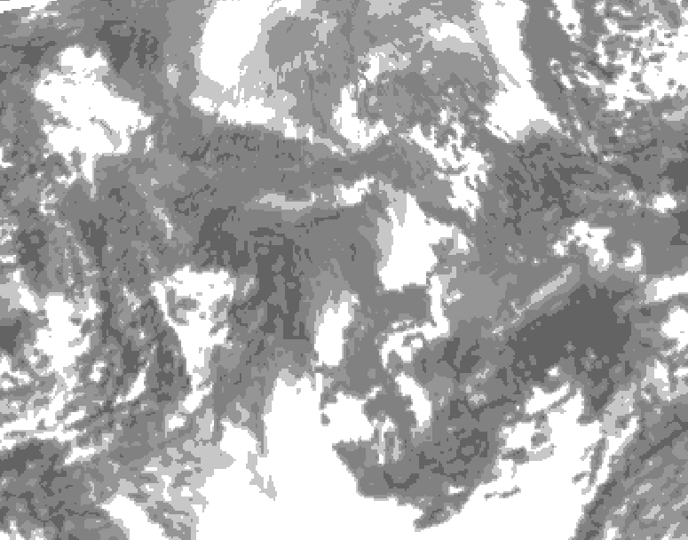 GDPS total cloud 204 hour forecast chart for Canada based on 2025/11/02 1200Z data