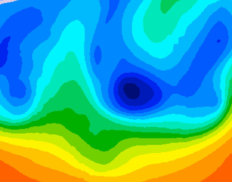 GDPS 500 millibar geopotential height 084 hour forecast chart for Canada based on 2025/11/03 1200Z data