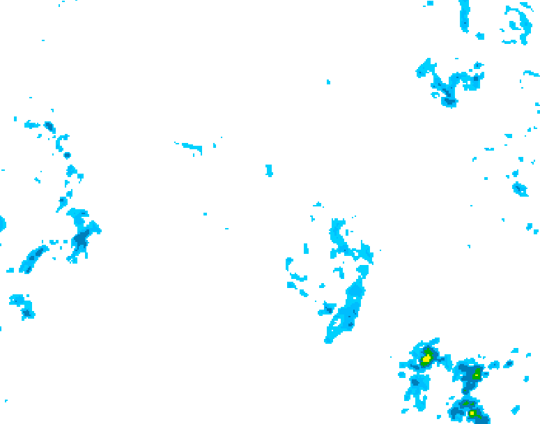 GDPS precipitation 012 hour forecast chart for Canada based on 2025/11/03 0000Z data