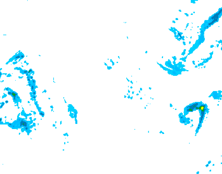 GDPS precipitation 072 hour forecast chart for Canada based on 2025/11/03 1200Z data
