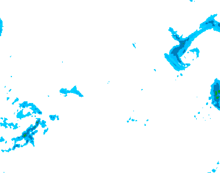 GDPS precipitation 222 hour forecast chart for Canada based on 2025/11/03 1200Z data
