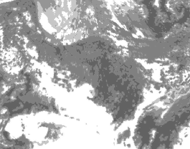 GDPS total cloud 012 hour forecast chart for Canada based on 2025/11/03 0000Z data