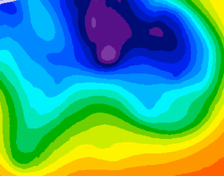 GDPS 500 millibar geopotential height 234 hour forecast chart for Canada based on 2025/11/04 0000Z data
