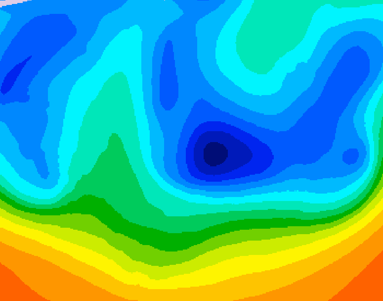 GDPS 500 millibar geopotential height 060 hour forecast chart for Canada based on 2025/11/04 1200Z data