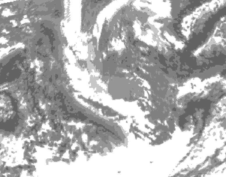 GDPS total cloud 060 hour forecast chart for Canada based on 2025/11/04 0000Z data