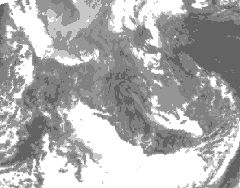 GDPS total cloud 210 hour forecast chart for Canada based on 2025/11/04 0000Z data