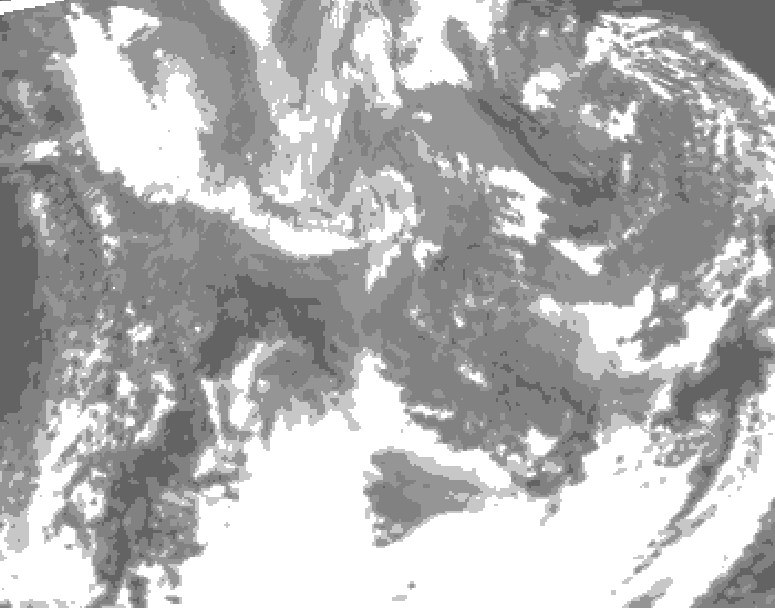 GDPS total cloud 234 hour forecast chart for Canada based on 2025/11/04 0000Z data