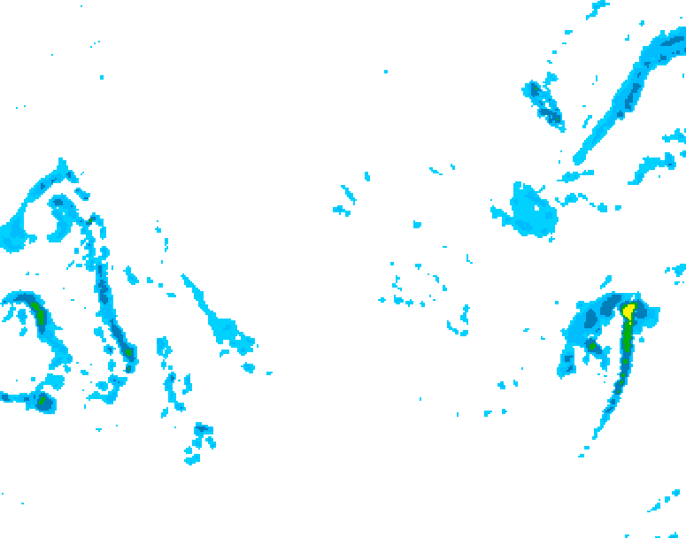 GDPS precipitation 024 hour forecast chart for Canada based on 2025/11/05 1200Z data
