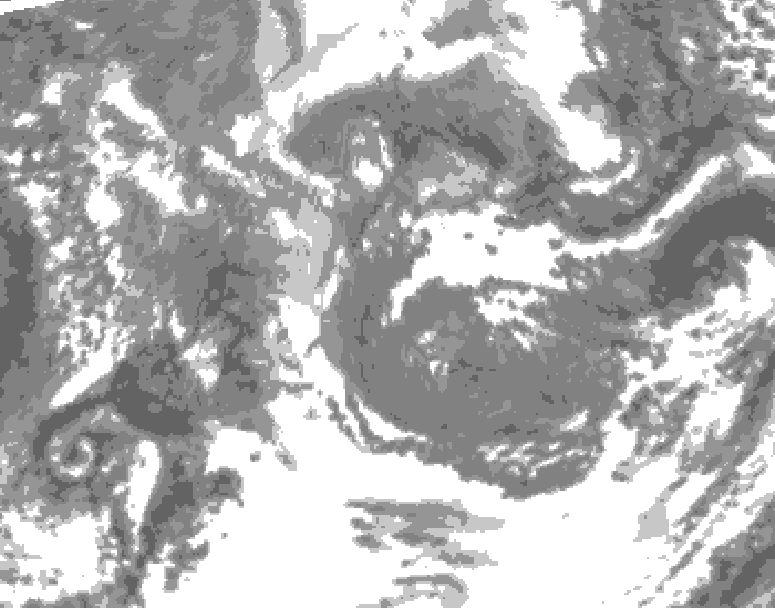 GDPS total cloud 198 hour forecast chart for Canada based on 2025/11/05 1200Z data