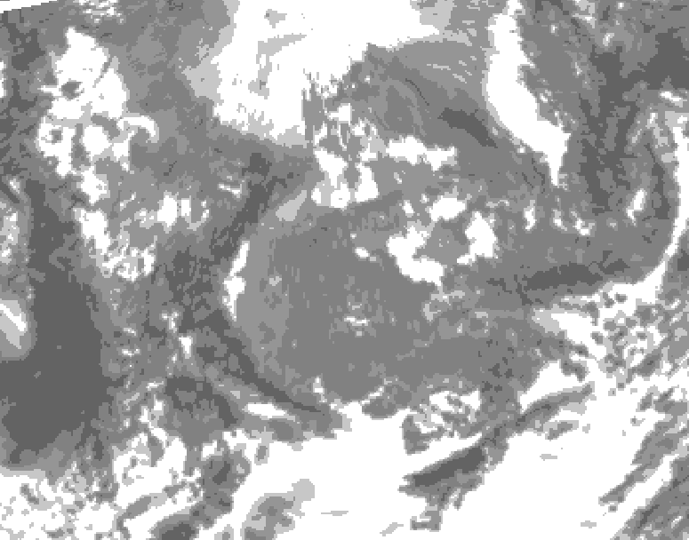 GDPS total cloud 222 hour forecast chart for Canada based on 2025/11/05 1200Z data