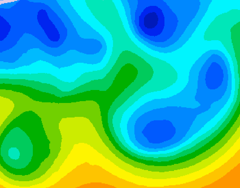 GDPS 500 millibar geopotential height 210 hour forecast chart for Canada based on 2025/11/06 0000Z data