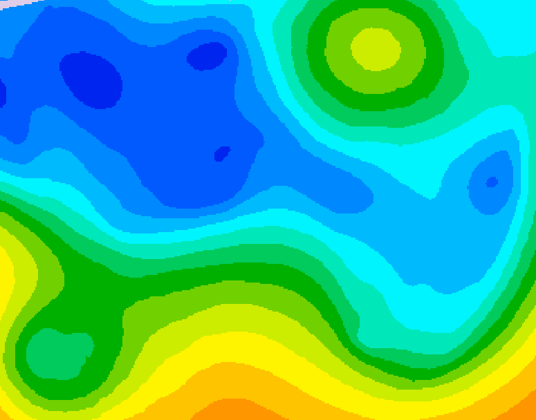 GDPS 500 millibar geopotential height 198 hour forecast chart for Canada based on 2025/11/06 1200Z data