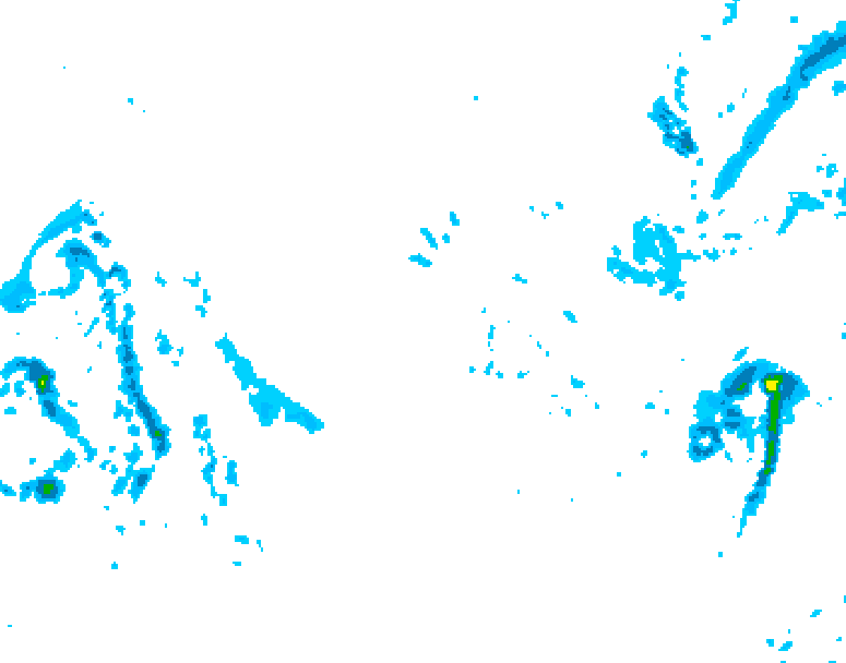 GDPS precipitation 012 hour forecast chart for Canada based on 2025/11/06 0000Z data