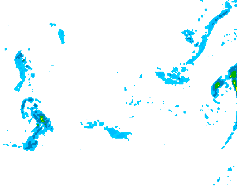 GDPS precipitation 024 hour forecast chart for Canada based on 2025/11/06 0000Z data