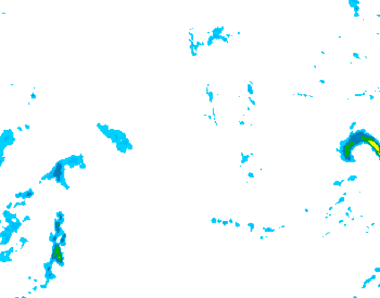 GDPS precipitation 174 hour forecast chart for Canada based on 2025/11/06 1200Z data