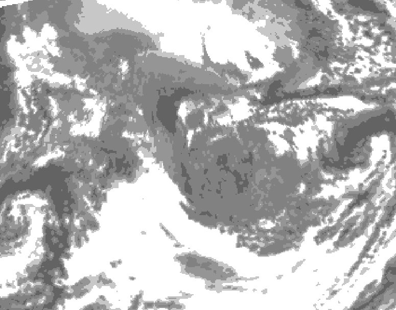 GDPS total cloud 186 hour forecast chart for Canada based on 2025/11/06 0000Z data
