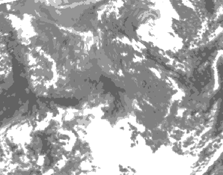 GDPS total cloud 198 hour forecast chart for Canada based on 2025/11/06 1200Z data