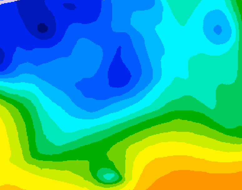 GDPS 500 millibar geopotential height 228 hour forecast chart for Canada based on 2025/11/07 1200Z data