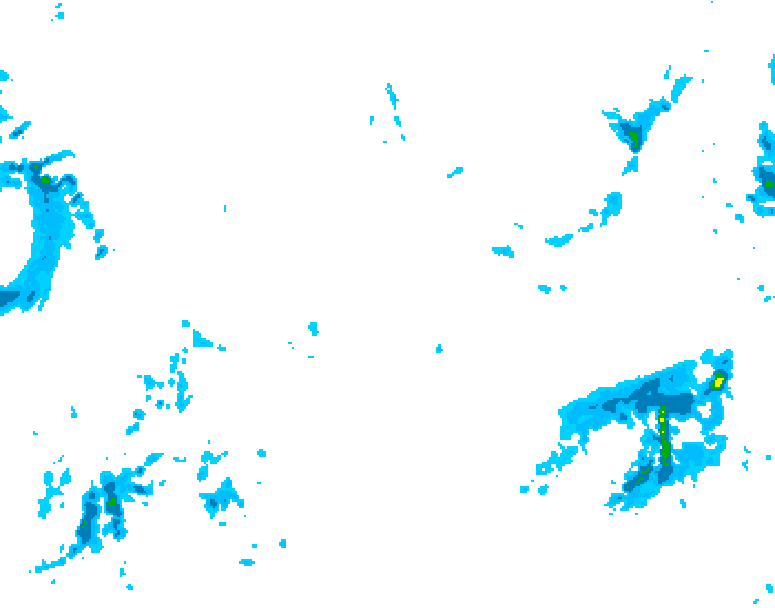 GDPS precipitation 240 hour forecast chart for Canada based on 2025/11/07 0000Z data