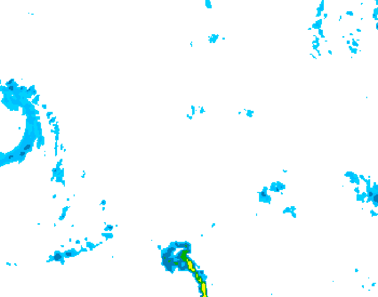 GDPS precipitation 228 hour forecast chart for Canada based on 2025/11/07 1200Z data