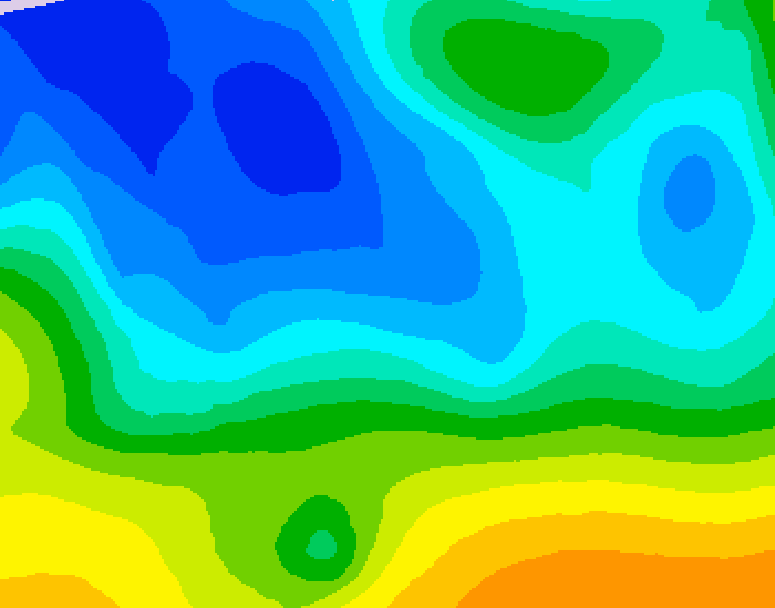 GDPS 500 millibar geopotential height 216 hour forecast chart for Canada based on 2025/11/08 0000Z data