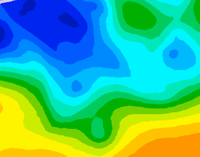 GDPS 500 millibar geopotential height 234 hour forecast chart for Canada based on 2025/11/08 0000Z data