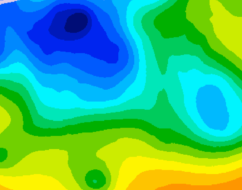 GDPS 500 millibar geopotential height 204 hour forecast chart for Canada based on 2025/11/08 1200Z data