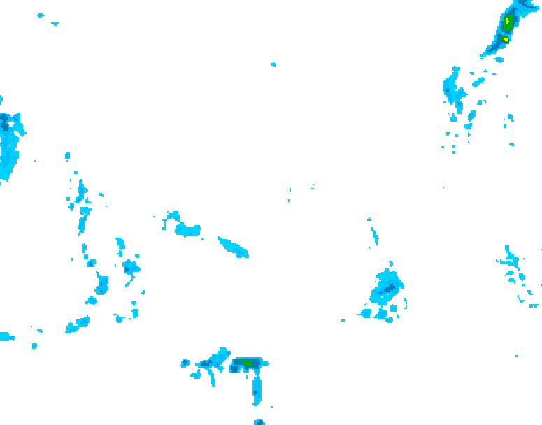 GDPS precipitation 216 hour forecast chart for Canada based on 2025/11/08 0000Z data
