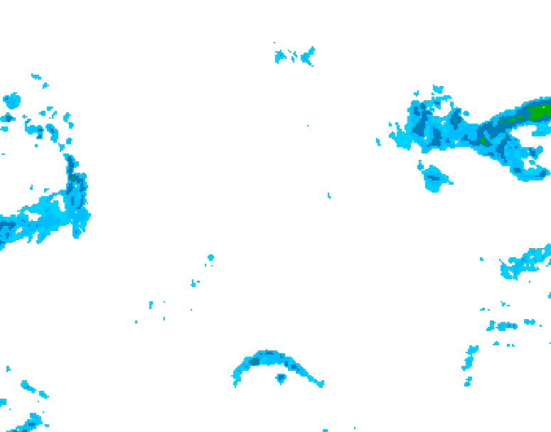 GDPS precipitation 222 hour forecast chart for Canada based on 2025/11/08 1200Z data