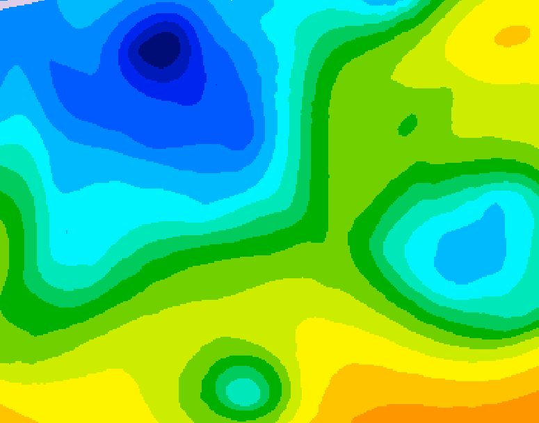 GDPS 500 millibar geopotential height 192 hour forecast chart for Canada based on 2025/11/09 0000Z data
