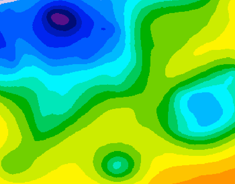 GDPS 500 millibar geopotential height 210 hour forecast chart for Canada based on 2025/11/09 0000Z data