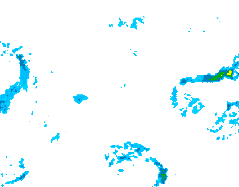 GDPS precipitation 210 hour forecast chart for Canada based on 2025/11/09 0000Z data