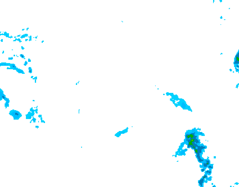 GDPS precipitation 222 hour forecast chart for Canada based on 2025/11/09 1200Z data