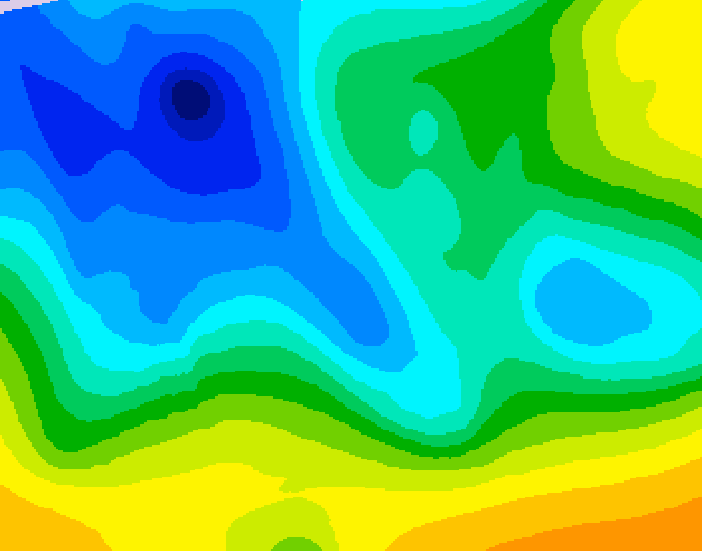 GDPS 500 millibar geopotential height 168 hour forecast chart for Canada based on 2025/11/10 0000Z data