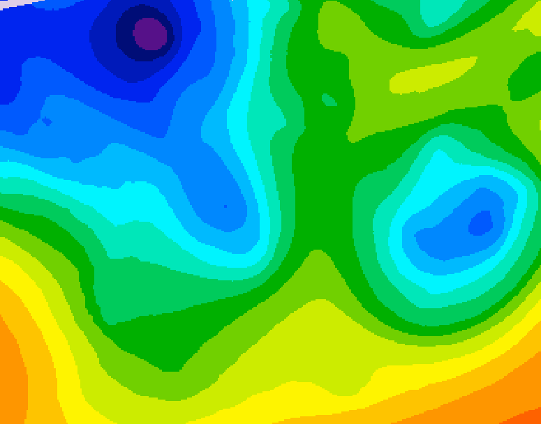 GDPS 500 millibar geopotential height 210 hour forecast chart for Canada based on 2025/11/10 0000Z data