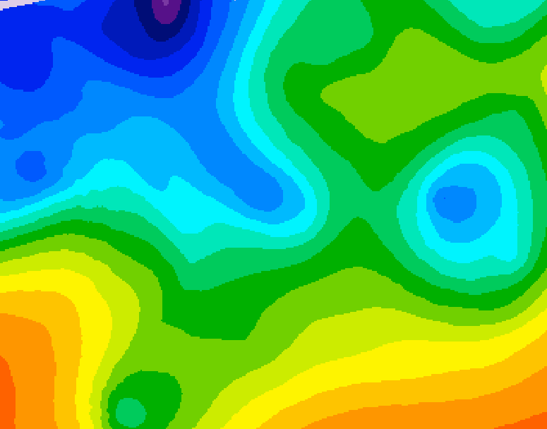 GDPS 500 millibar geopotential height 234 hour forecast chart for Canada based on 2025/11/10 0000Z data