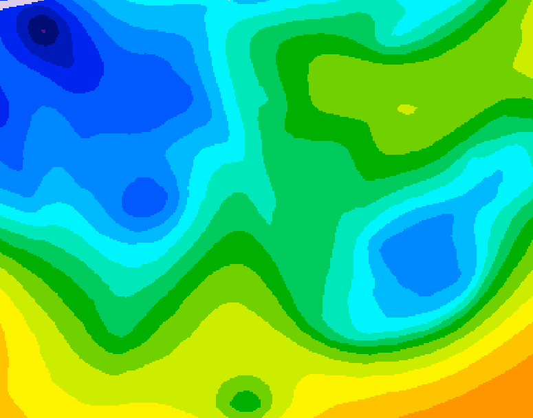 GDPS 500 millibar geopotential height 174 hour forecast chart for Canada based on 2025/11/10 1200Z data