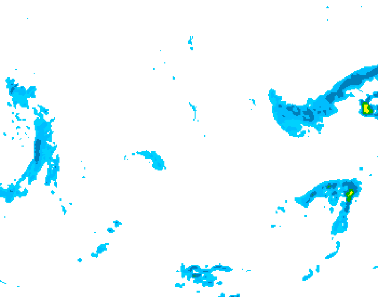 GDPS precipitation 186 hour forecast chart for Canada based on 2025/11/10 0000Z data
