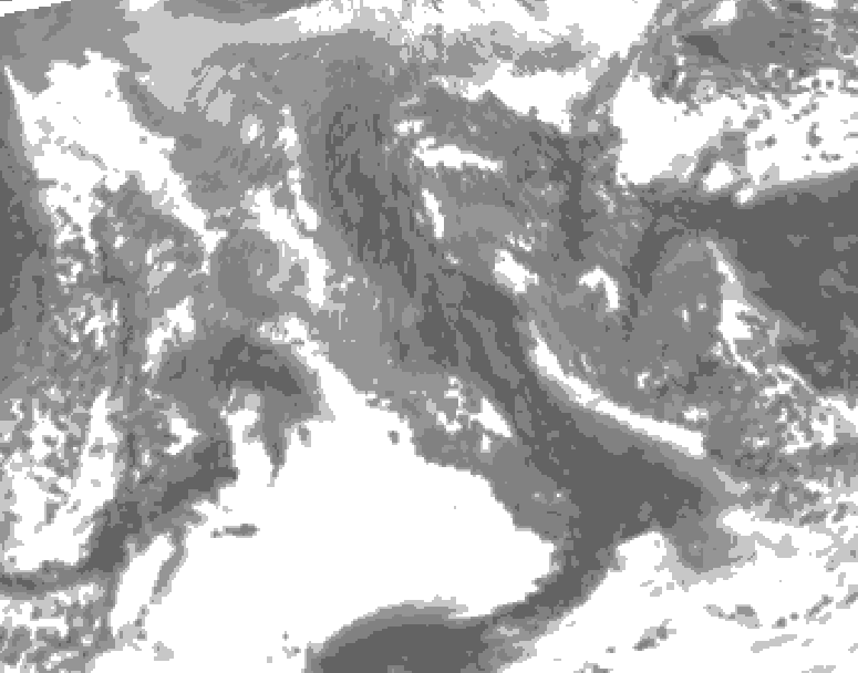 GDPS total cloud 168 hour forecast chart for Canada based on 2025/11/10 0000Z data