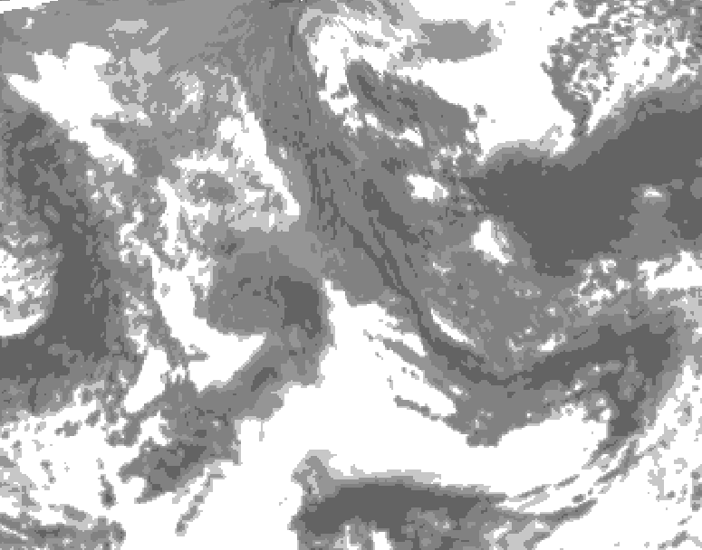 GDPS total cloud 186 hour forecast chart for Canada based on 2025/11/10 0000Z data