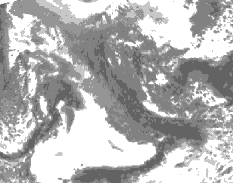 GDPS total cloud 156 hour forecast chart for Canada based on 2025/11/10 1200Z data