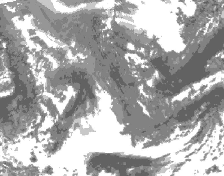 GDPS total cloud 174 hour forecast chart for Canada based on 2025/11/10 1200Z data