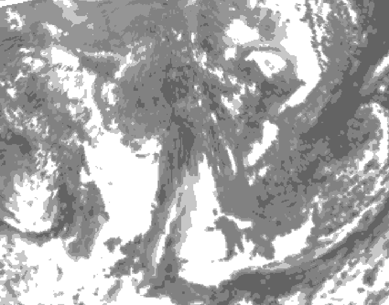 GDPS total cloud 198 hour forecast chart for Canada based on 2025/11/10 1200Z data