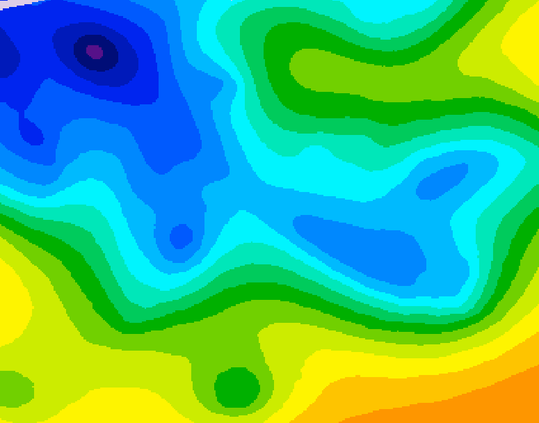 GDPS 500 millibar geopotential height 162 hour forecast chart for Canada based on 2025/11/11 0000Z data