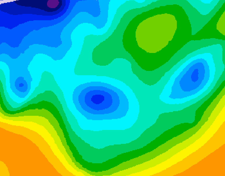 GDPS 500 millibar geopotential height 210 hour forecast chart for Canada based on 2025/11/11 0000Z data